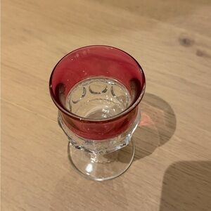 Kings crown Elegant Glass Goblet / wine glass